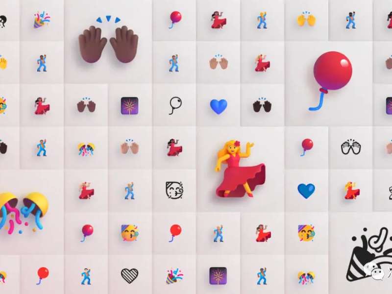 微软开源Fluent 3D Emoji下载好了，1545个图标免费商用